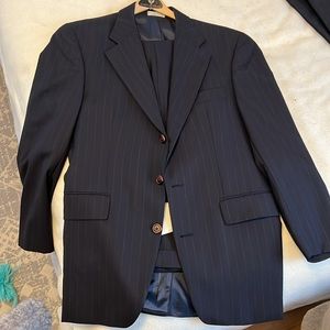 Ralph Lauren navy pinstriped suit